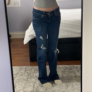 American eagle low rise boot cut jeans
